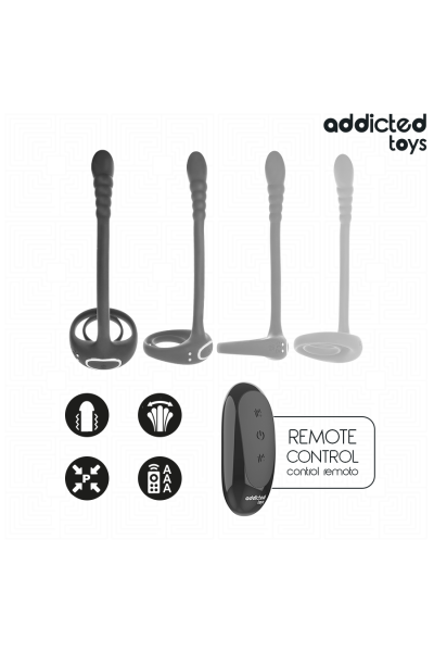 Anello vibrante Addicted Toys P-spot con telecomando - foto 6 di 7