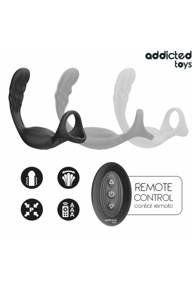 Anello prostatico doppio con telecomando Addicted Toys - foto 5 di 7