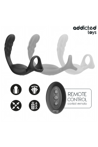 Anello prostatico doppio con telecomando Addicted Toys - foto 5 di 7