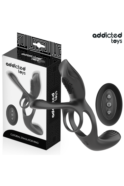 Anello doppio per pene con stimolatore clitorideo Addicted Toys - foto 1 di 7