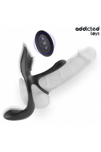 Anello doppio per pene con stimolatore clitorideo Addicted Toys - foto 3 di 7
