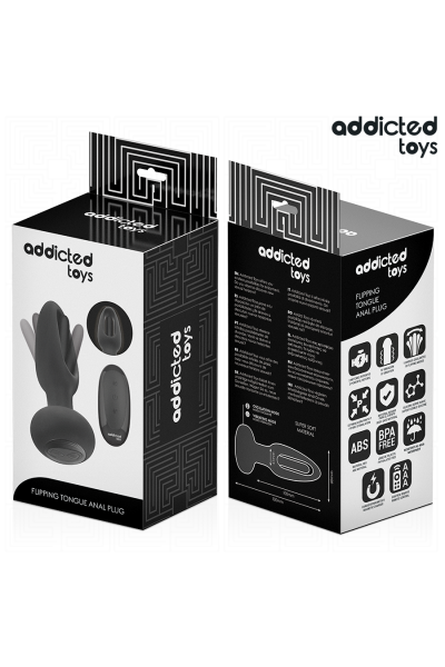 Plug anale con lingua vibrante e telecomando Addicted Toys - foto 3 di 7