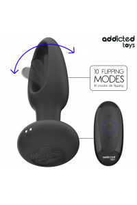 Plug anale con lingua vibrante e telecomando Addicted Toys - foto 4 di 7