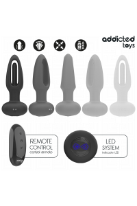 Plug anale con lingua vibrante e telecomando Addicted Toys - foto 5 di 7
