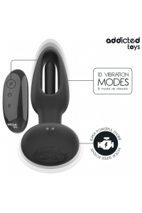 Plug anale con lingua vibrante e telecomando Addicted Toys - foto 6 di 7