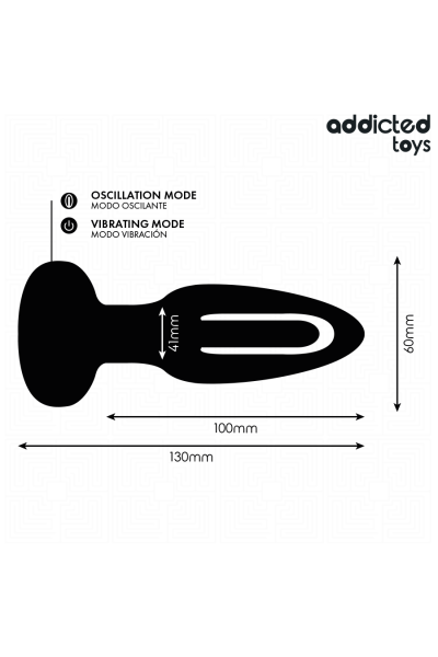 Plug anale con lingua vibrante e telecomando Addicted Toys - foto 7 di 7