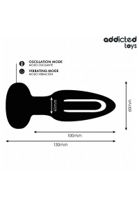 Plug anale con lingua vibrante e telecomando Addicted Toys - foto 7 di 7