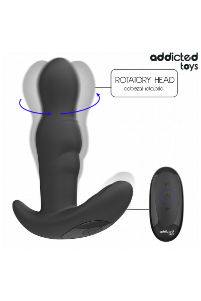 Plug anale vibrante rotante con telecomando Addicted Toys - foto 4 di 7