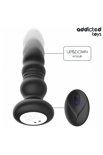 Plug anale vibrante con movimento Addicted Toys - foto 3 di 7