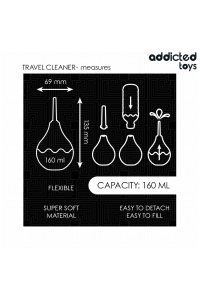 Pulitore anale da viaggio Addicted Toys taglia M 160 ml - foto 5 di 7