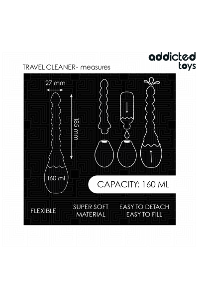 Pulitore da viaggio in silicone modello 2 Addicted Toys - foto 5 di 7