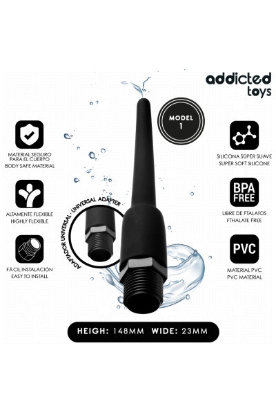 Pulitore anale con adattatore universale modello 1 Addicted Toys - foto 2 di 7