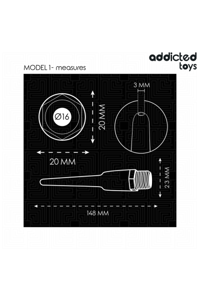 Pulitore anale con adattatore universale modello 1 Addicted Toys - foto 5 di 7