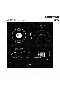 Pulitore anale con adattatore universale modello 3 Addicted Toys - foto 5 di 7