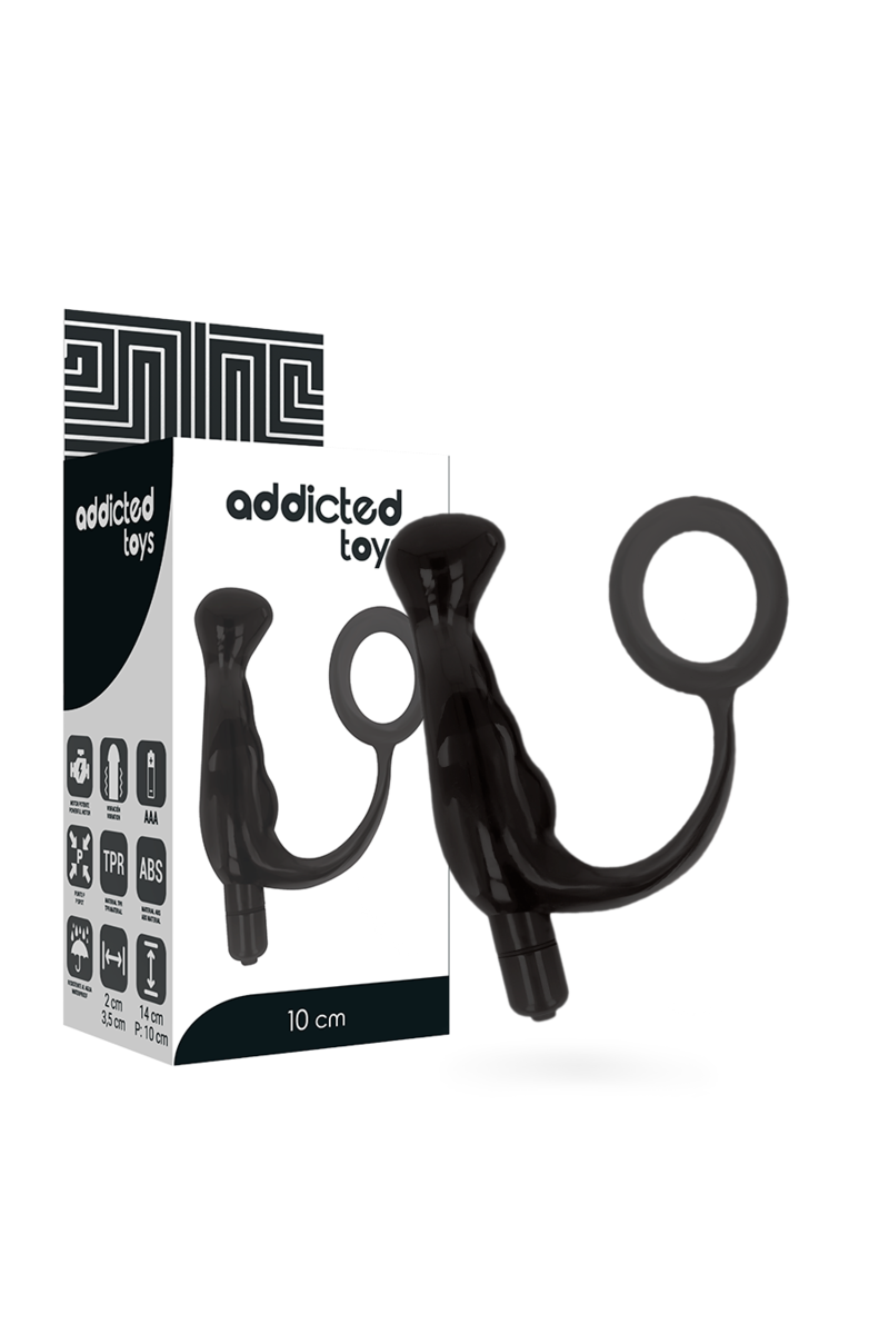 Massaggiatore Prostatico Black 10 cm ADDICTED TOYS - foto 1 di 6
