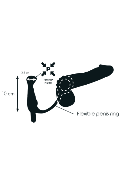 Massaggiatore Prostatico Black 10 cm ADDICTED TOYS - foto 4 di 6