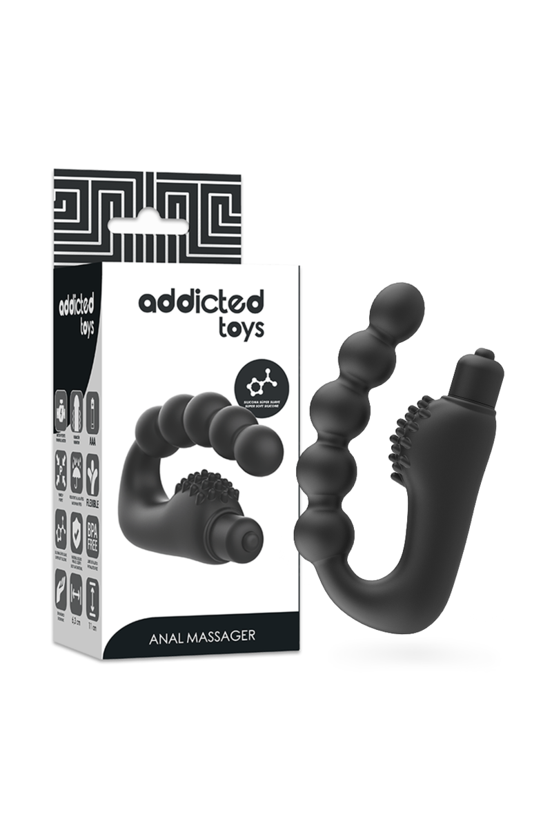 Massaggiatore anale con vibrazione ADDICTED TOYS - foto 1 di 6
