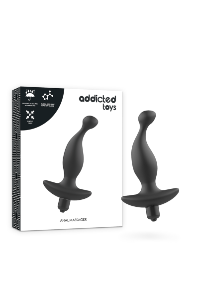 Massaggiatore anale con vibrazione nera ADDICTED TOYS MODELLO 1 - foto 1 di 7