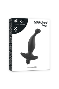 Massaggiatore anale con vibrazione nera ADDICTED TOYS MODELLO 1 - foto 6 di 7