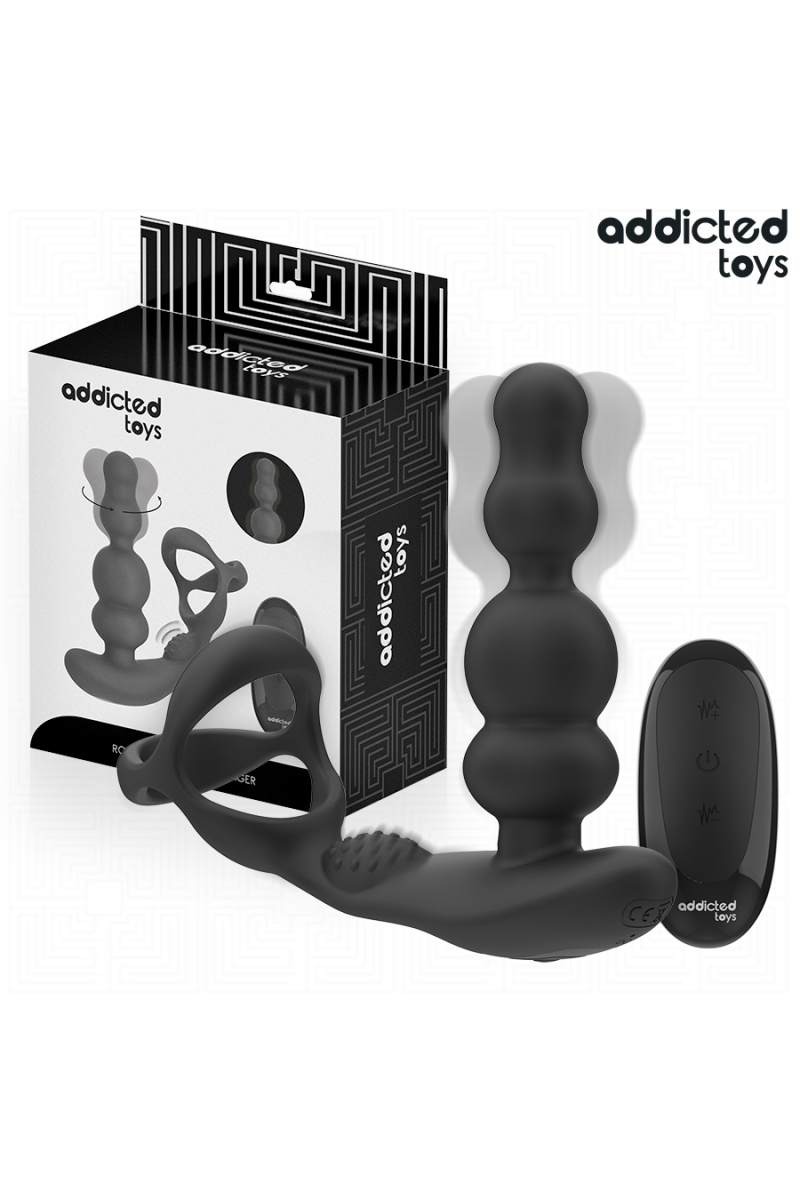 Massaggiatore prostatico rotante con telecomando Addicted Toys - foto 1 di 8
