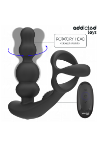 Massaggiatore prostatico rotante con telecomando Addicted Toys - foto 3 di 8