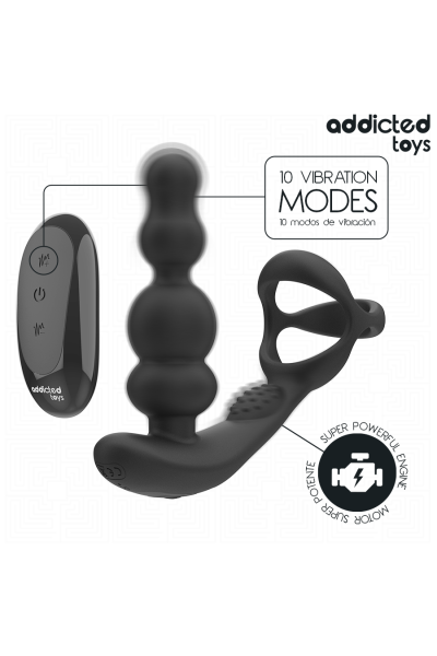 Massaggiatore prostatico rotante con telecomando Addicted Toys - foto 4 di 8