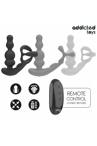 Massaggiatore prostatico rotante con telecomando Addicted Toys - foto 6 di 8