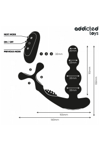 Massaggiatore prostatico rotante con telecomando Addicted Toys - foto 7 di 8