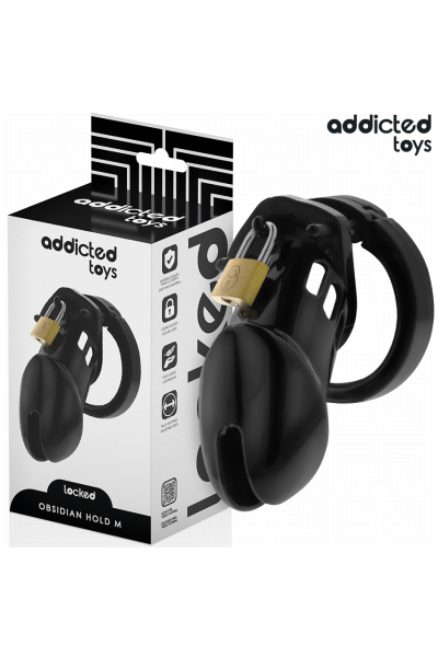 Cage per pene ADDICTED TOYS LOCKED - Obsidian Hold Taglia M - foto 1 di 7