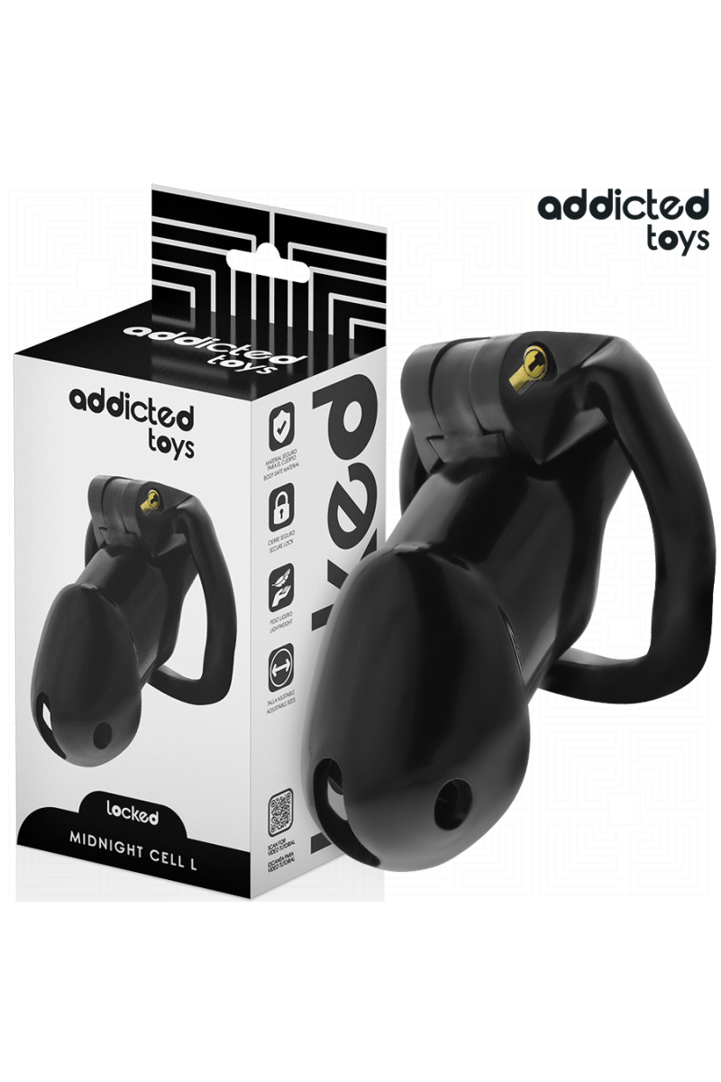 Cage per pene ADDICTED TOYS LOCKED - MINDNIGHT CELL Taglia L - foto 1 di 7