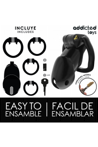 Cage per pene ADDICTED TOYS LOCKED - MINDNIGHT CELL Taglia L - foto 4 di 7