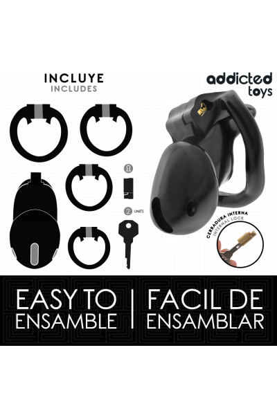 Cage per pene ADDICTED TOYS LOCKED - MINDNIGHT SIZE S - foto 4 di 7