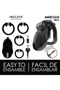 Cage per pene ADDICTED TOYS LOCKED - MINDNIGHT SIZE S - foto 4 di 7