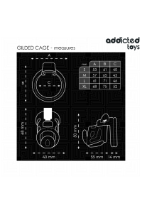 Cage per pene in silicone Gilden 8.5 cm Addicted Toys - foto 5 di 7