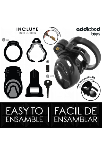 Gabbia per pene ADDICTED TOYS LOCKED - ETERNAL LOCK 9 CM - foto 4 di 7
