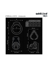 Gabbia per pene ADDICTED TOYS LOCKED - ETERNAL LOCK 9 CM - foto 5 di 7