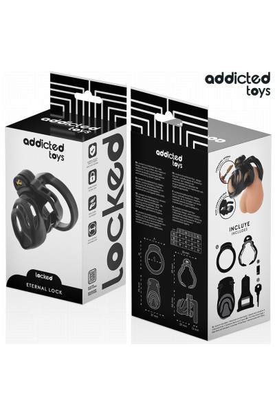 Gabbia per pene ADDICTED TOYS LOCKED - ETERNAL LOCK 9 CM - foto 6 di 7