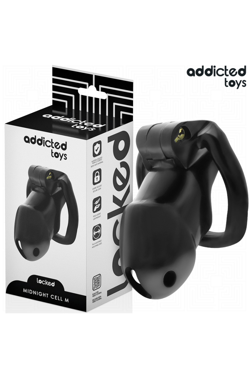 Cage per pene ADDICTED TOYS LOCKED - MINDNIGHT SIZE M - foto 1 di 7