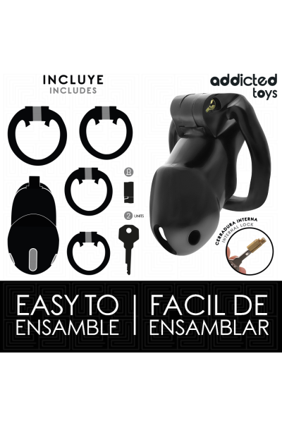 Cage per pene ADDICTED TOYS LOCKED - MINDNIGHT SIZE M - foto 4 di 7