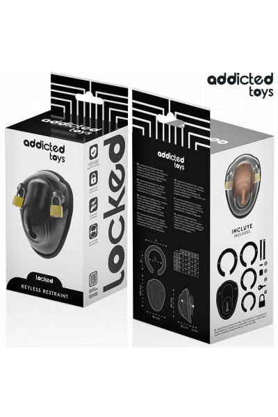 Cage per pene senza chiave ADDICTED TOYS LOCKED 11.5 CM - foto 6 di 7
