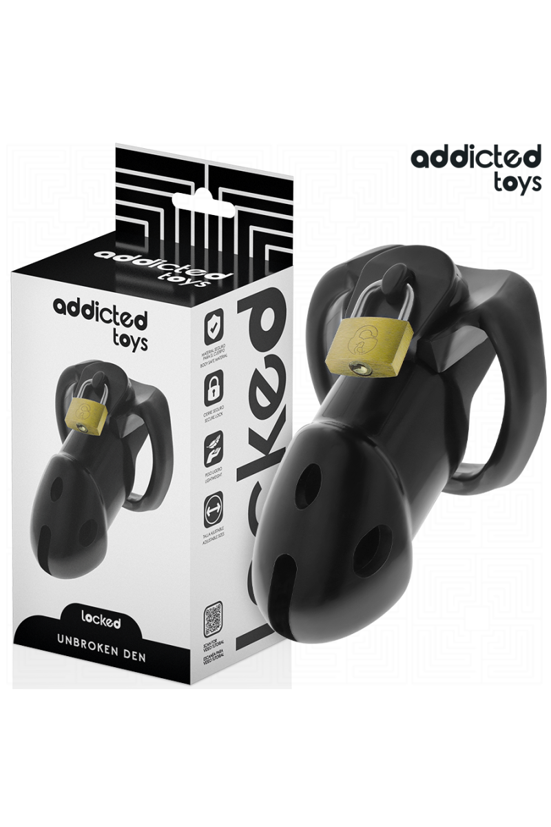 Cage per pene ADDICTED TOYS LOCKED - UNBROKEN DEN 9.8 CM - foto 1 di 7