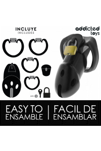 Cage per pene ADDICTED TOYS LOCKED - UNBROKEN DEN 9.8 CM - foto 4 di 7