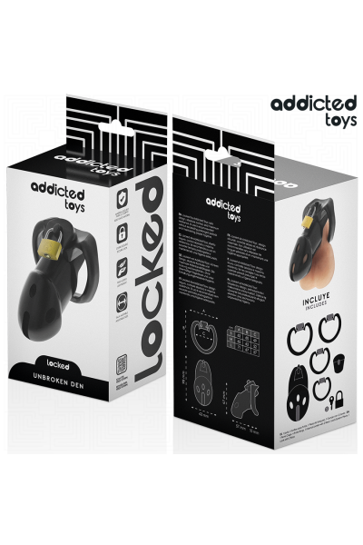 Cage per pene ADDICTED TOYS LOCKED - UNBROKEN DEN 9.8 CM - foto 6 di 7