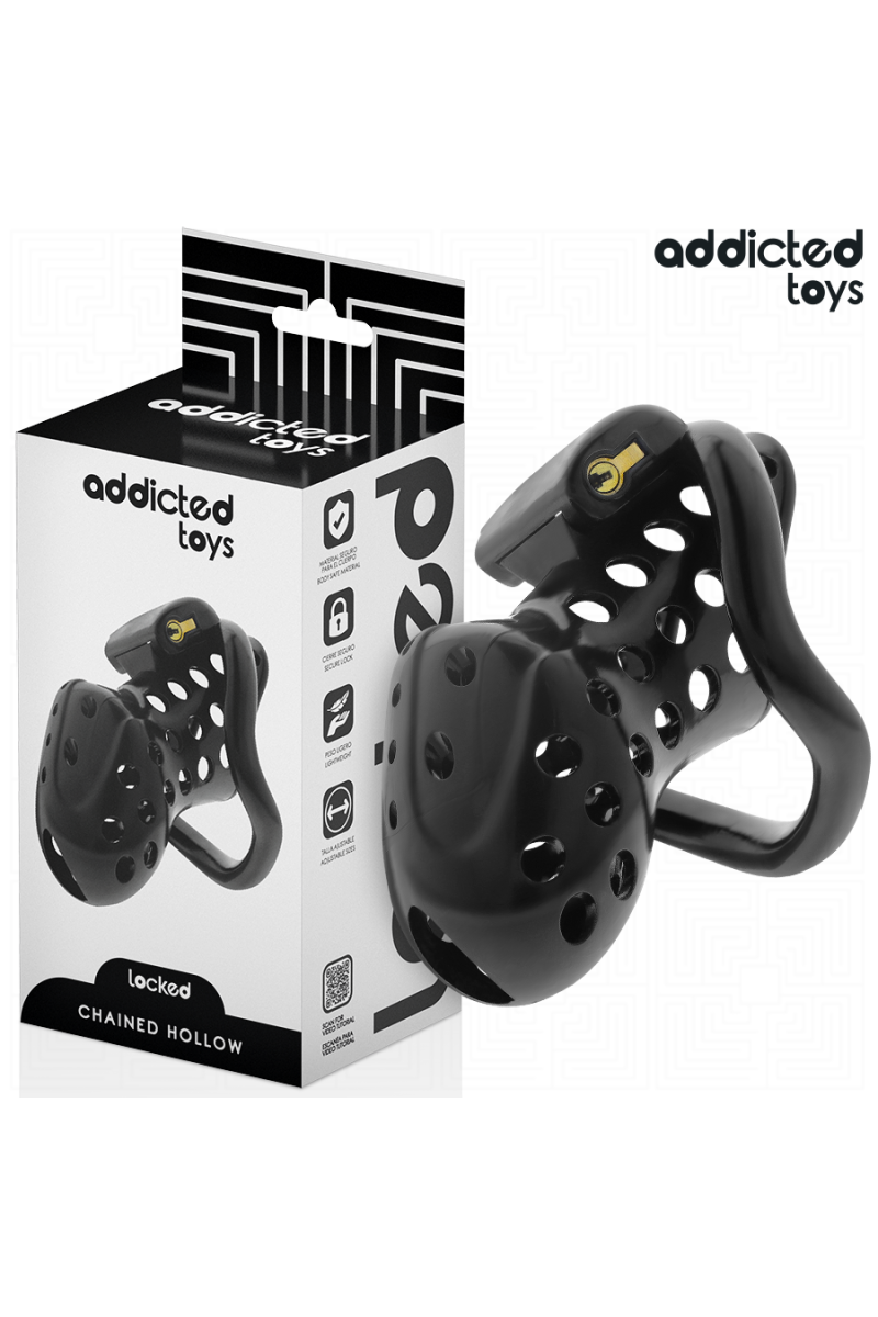 Cage per pene ADDICTED TOYS LOCKED - CHAINED HOLLOW 10.5 CM - foto 1 di 7