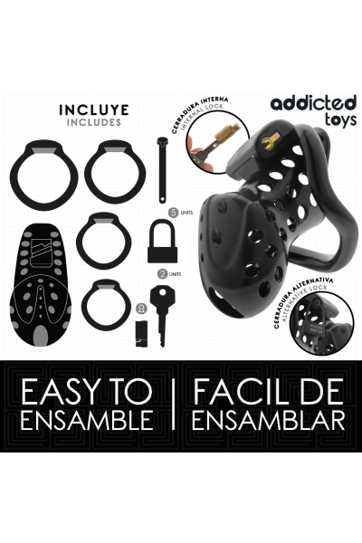 Cage per pene ADDICTED TOYS LOCKED - CHAINED HOLLOW 10.5 CM - foto 4 di 7