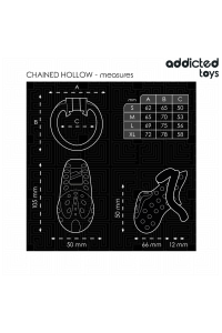 Cage per pene ADDICTED TOYS LOCKED - CHAINED HOLLOW 10.5 CM - foto 5 di 7
