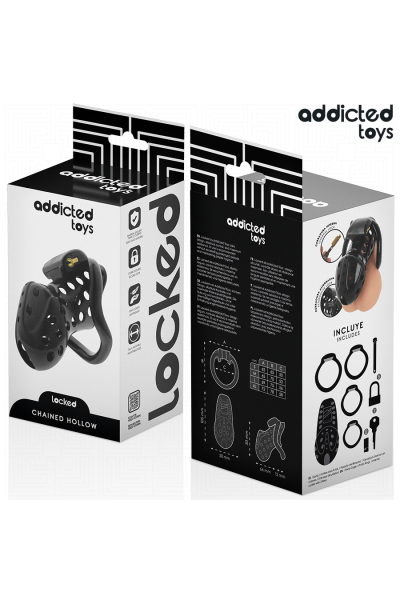 Cage per pene ADDICTED TOYS LOCKED - CHAINED HOLLOW 10.5 CM - foto 6 di 7