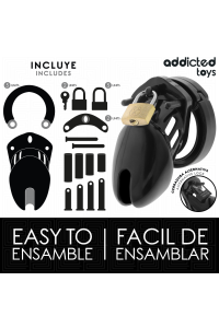 Cage per pene ADDICTED TOYS LOCKED - Obsidian Hold taglia S - foto 4 di 7