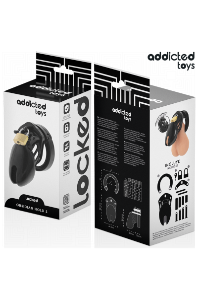 Cage per pene ADDICTED TOYS LOCKED - Obsidian Hold taglia S - foto 6 di 7