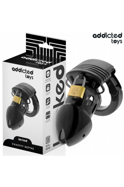 Gabbia per pene ADDICTED TOYS LOCKED - CHASTITY DEPTHS 7.5 CM - foto 1 di 7